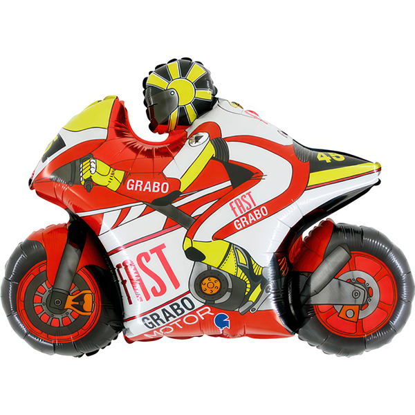 Red Moto GP Supershape Balloons
