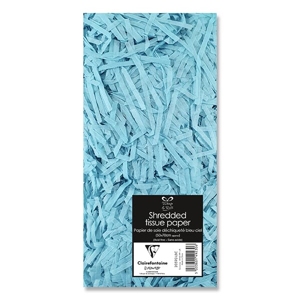 (image for) Light Blue Shredded Tissue Paper