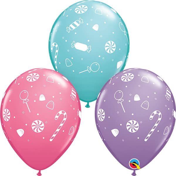 (image for) 11" Candies & Confetti Assorted Latex Balloons 25pk