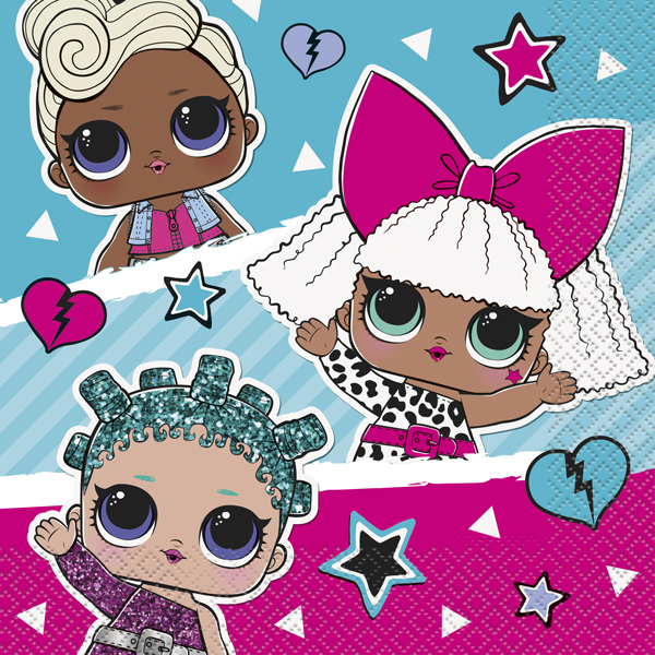 L.O.L Surprise Lunch Napkins 16pk