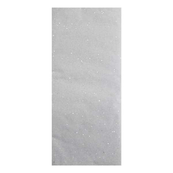(image for) Silver Glitter Tissue Paper Sheets 6pk