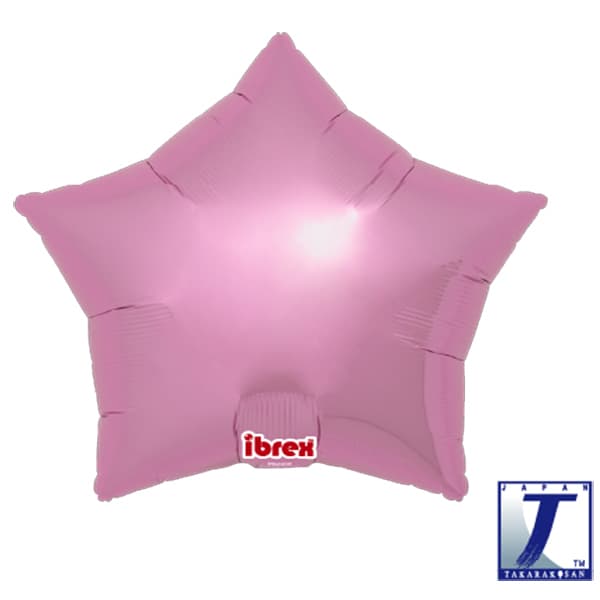 (image for) 15" Metallic Pink Star Foil Balloons Pack Of 5