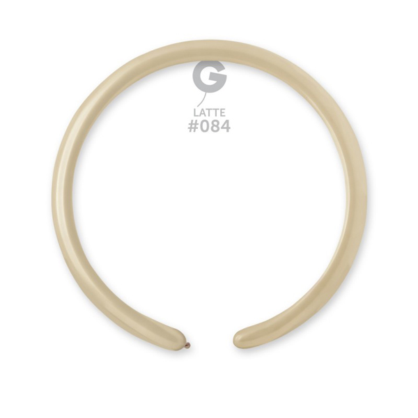 (image for) 1" Latte Modelling Latex Balloons 100pk