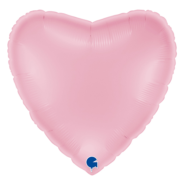 22" Grabo Pastel Pink Heart Shape Foil Balloons