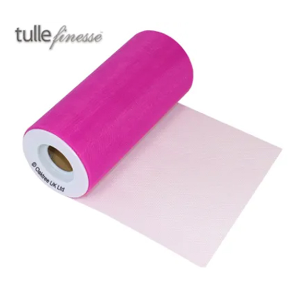 Fuchsia Tulle 6" x 25y