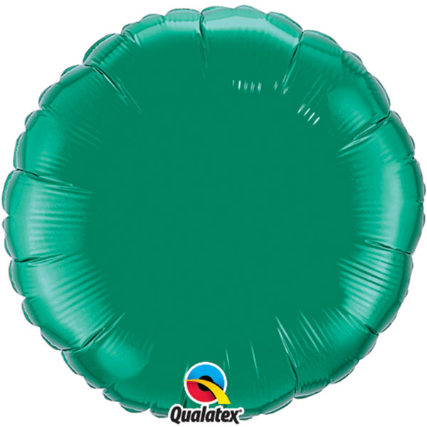 18" Emerald Green Round Foil Balloon