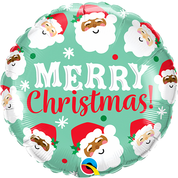 (image for) 18" Ho Ho Ho Christmas Santa's Foil Balloons