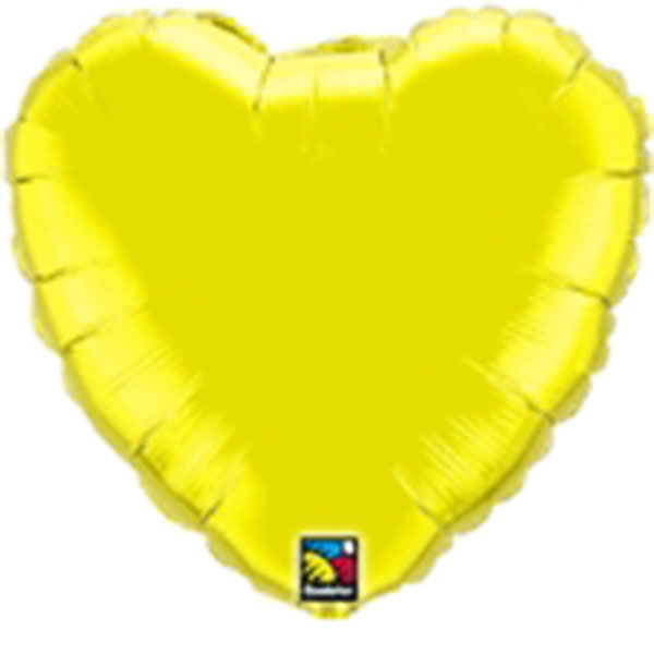 (image for) 18" Citrine Yellow Heart Foil Balloon