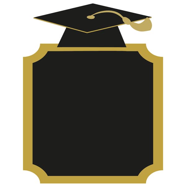 (image for) Graduation Large MDF Chalkboard