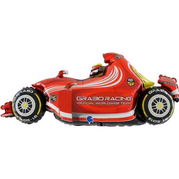 Red Speedy Race Car Shape Balloons