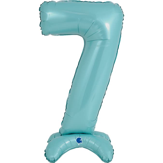 25" Pastel Blue Stand Up Number 7