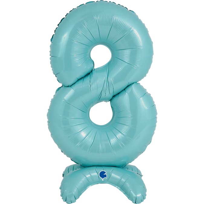 25" Pastel Blue Stand Up Number 8