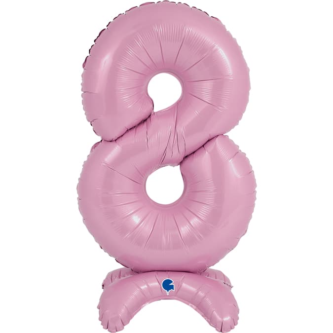 25" Pastel Pink Stand Up Number 8