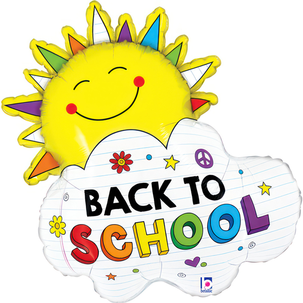 Back To School Sunshine Shape Balloons