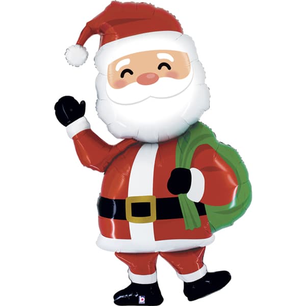 5' Special Delivery Santa Shape Balloons