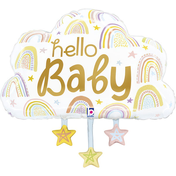 Hello Baby Cloud Shape Balloon