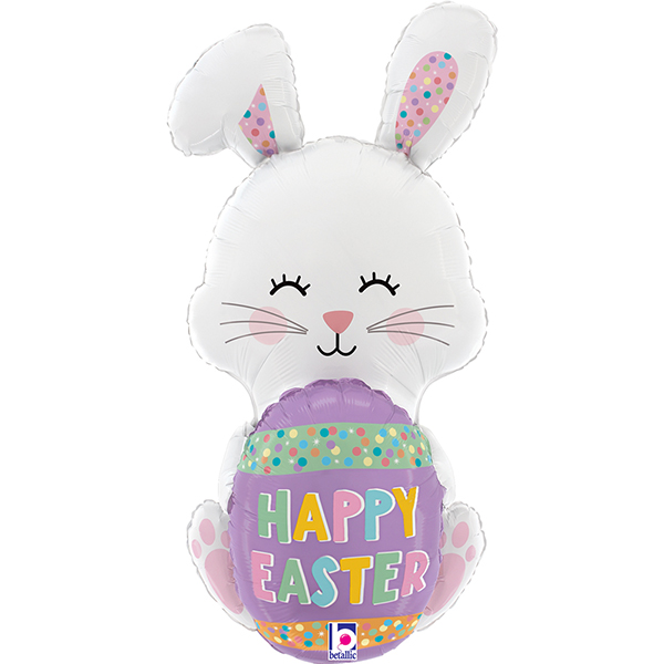 (image for) 36" Easter Egg Bunny Supershape Foil Balloons
