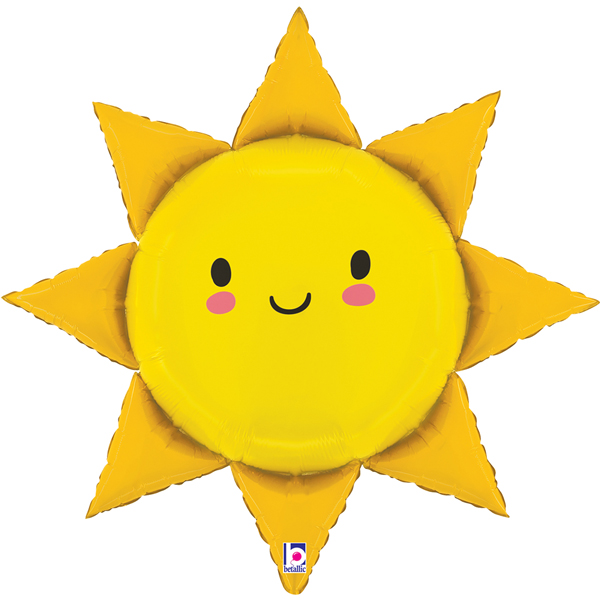 (image for) 31" Summer Sun Supershape Foil Balloons