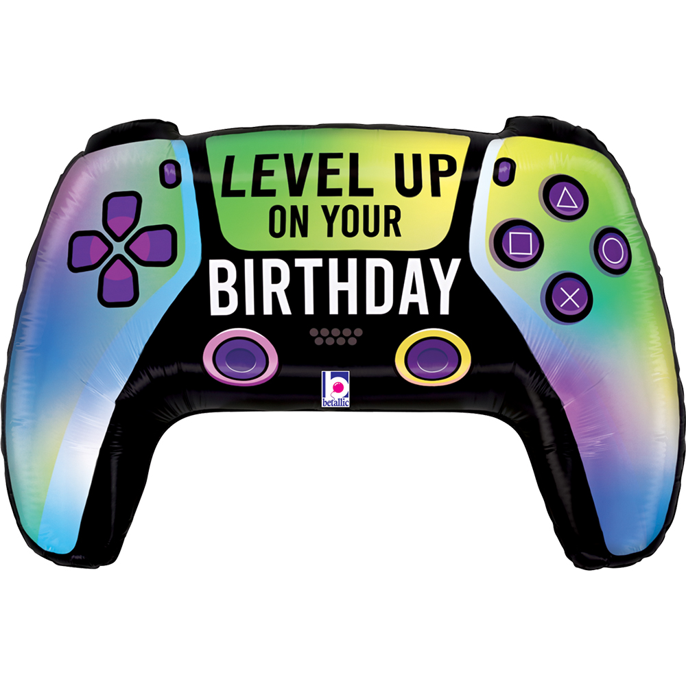 Vivid Game Controller Birthday Supershape Balloons