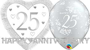 (image for) 25th Anniversary Balloons & Banners