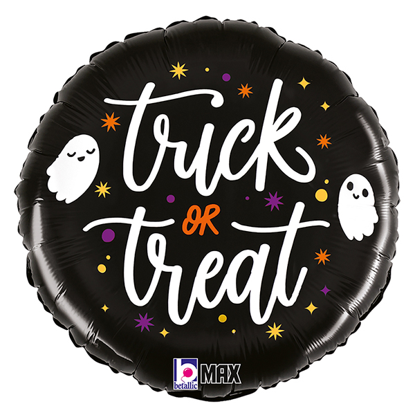 18" Trick Or Treat Ghost Foil Balloons