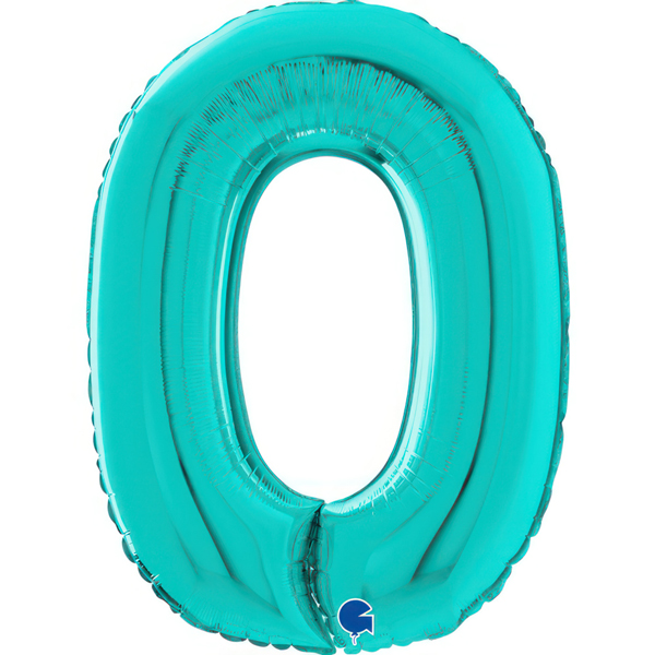 26" Grabo Tiffany Number 0 Shape Balloons