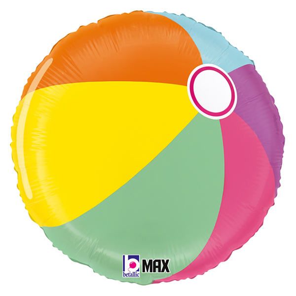 18" Summer Beach Ball Foil Balloons