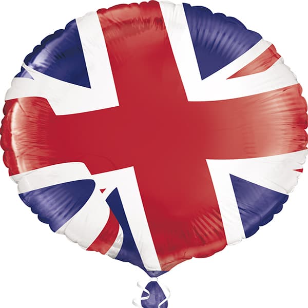 (image for) 18" Union Jack Foil Balloons
