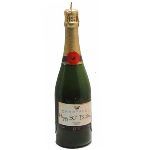 Happy 30th Birthday Bottle Candle
