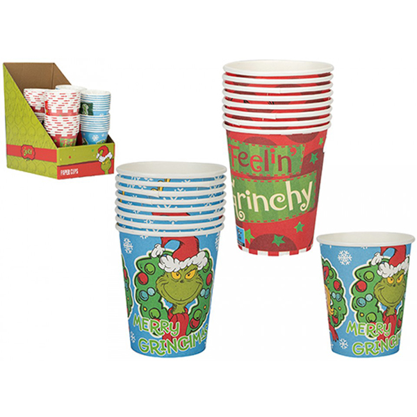 (image for) The Grinch Paper Cups 8pk
