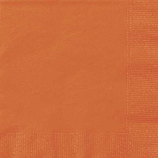 Pumpkin Orange Lunch Napkins 20pk