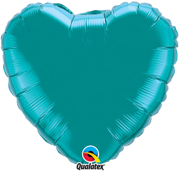 (image for) 18" Teal Green Heart Foil Balloon