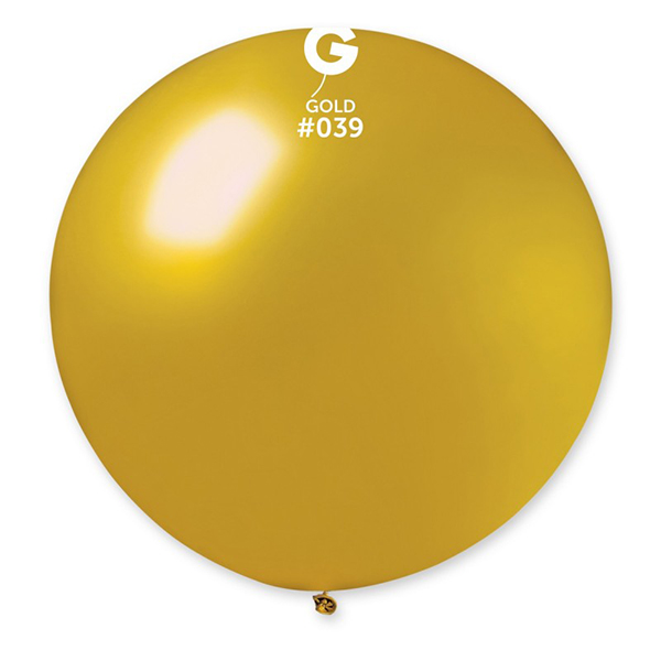 (image for) 31" Metallic Gold Latex Balloons 1pk