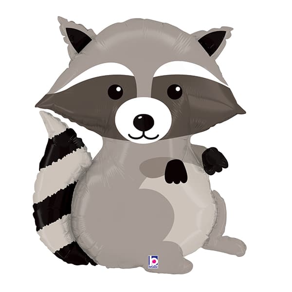 Woodland Raccoon Shape Foil Balloons