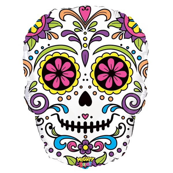 Mighty Sugar Skull Supershape Balloons