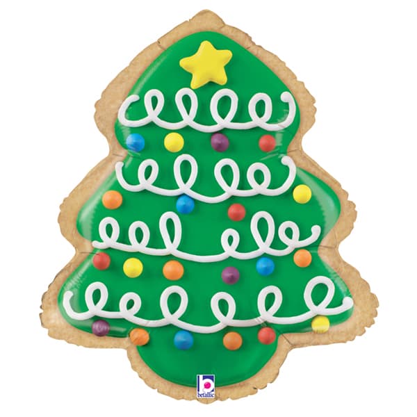 Christmas Tree Cookie Supershape Balloons