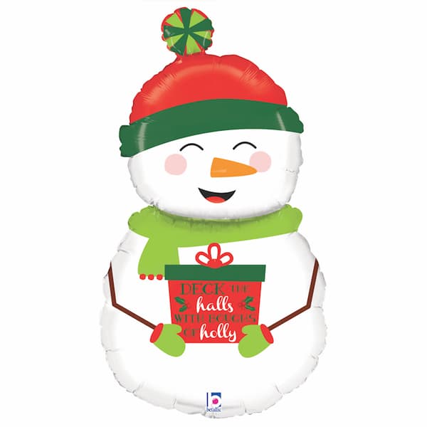Holiday Snowman Supershape Balloons