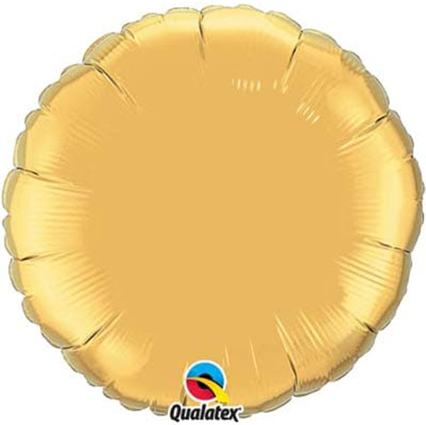 (image for) 18" Gold Round Foil Balloon