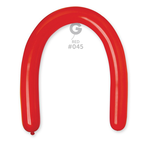 3" Red Modelling Balloons 50pk