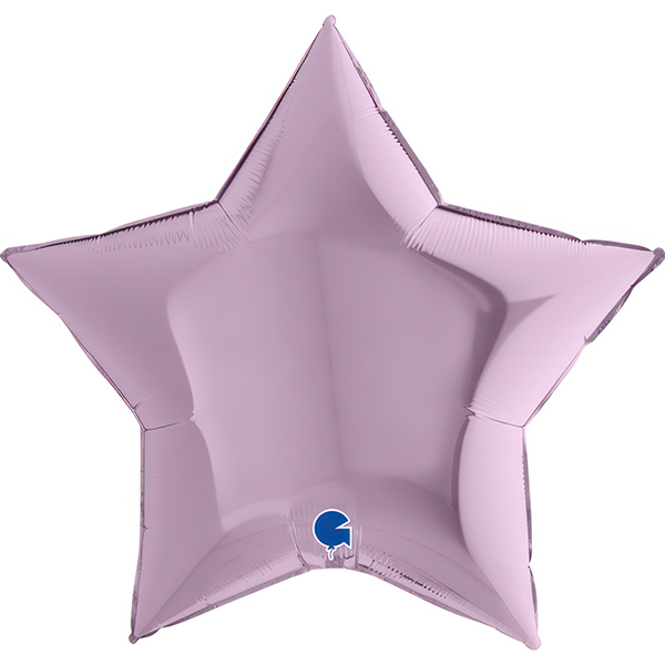 36" Grabo Lilac Star Foil Balloons