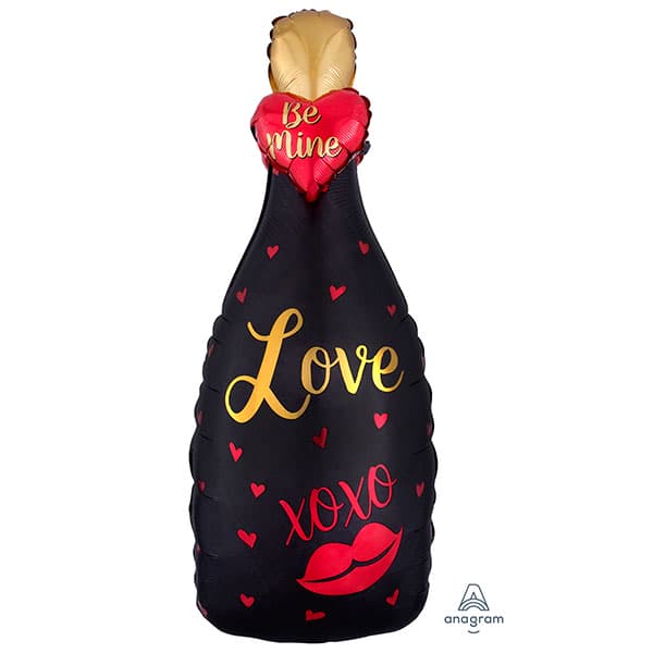 35" Bubbly Love Bottle Multi Foil Balloons