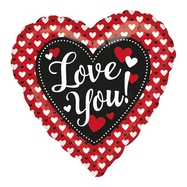 18" Heart to Heart Love Foil Balloons