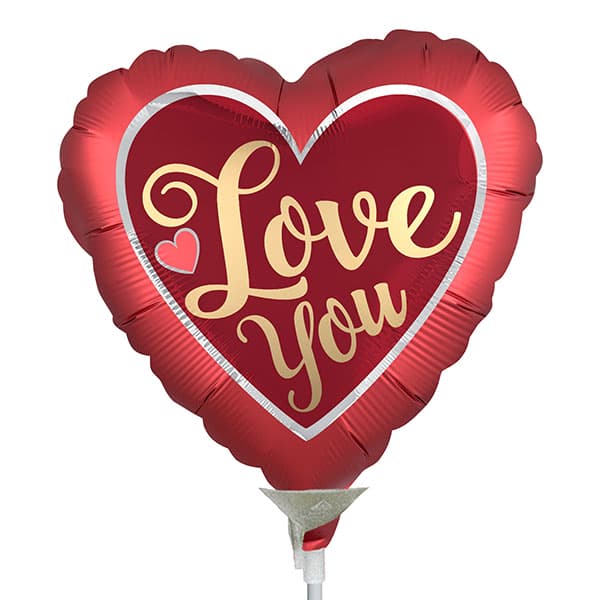 (image for) 9" Air Filled Satin Sangria & Gold Mini Air Filled Balloons