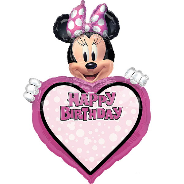Minnie Mouse Forever Personalized Supershape Foil Balloons