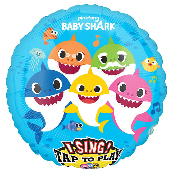 (image for) Baby Shark Singing Jumbo Foil Balloons