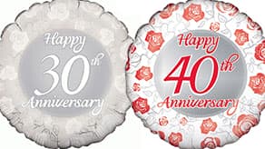(image for) 30th To 40th Anniversary Balloons