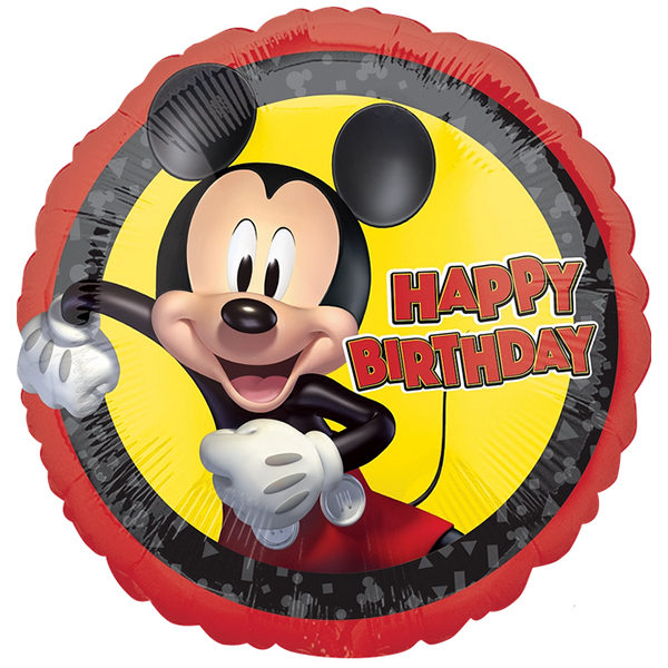 18" Mickey Mouse Forever Birthday Foil Balloons
