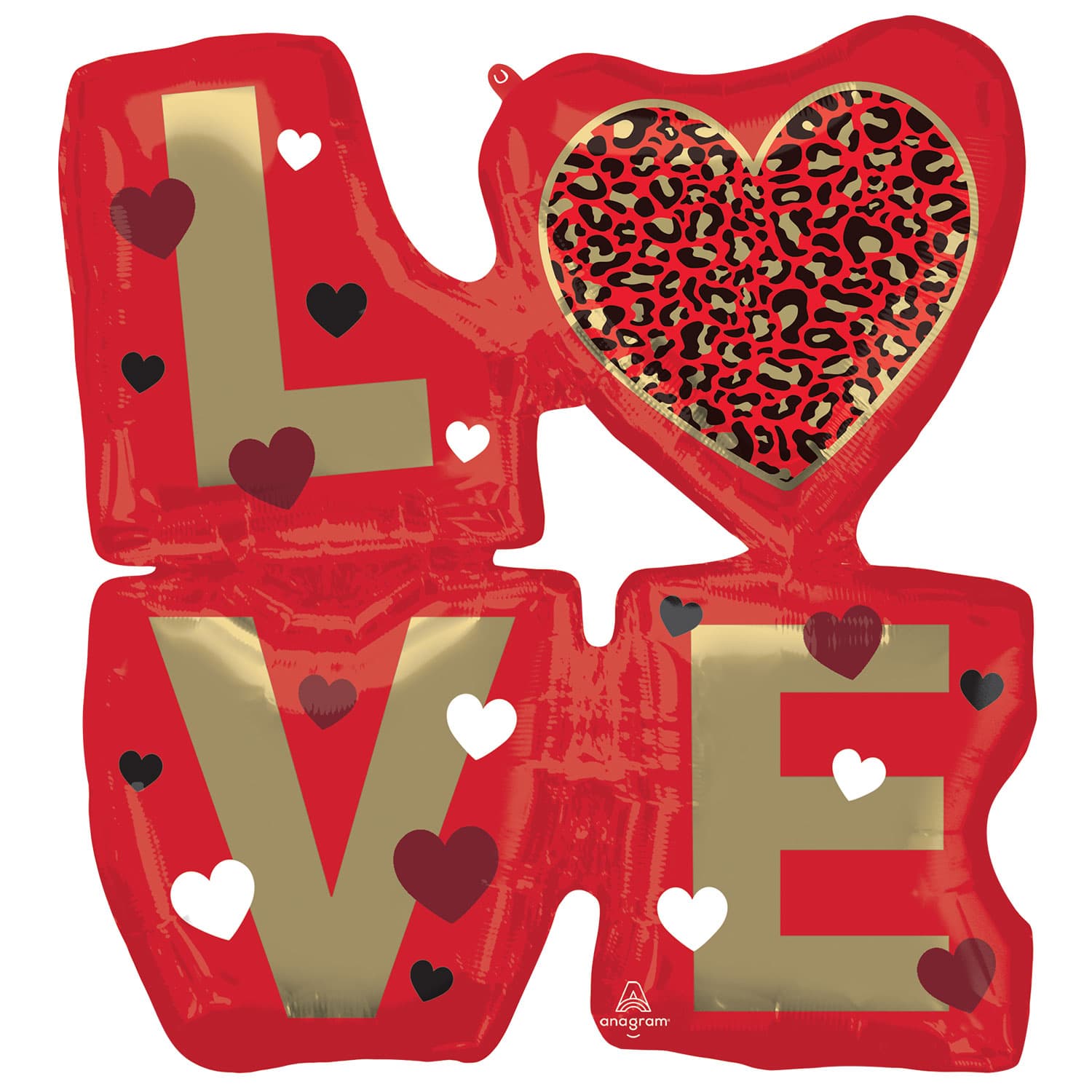 Animal Print LOVE Supershape Balloons