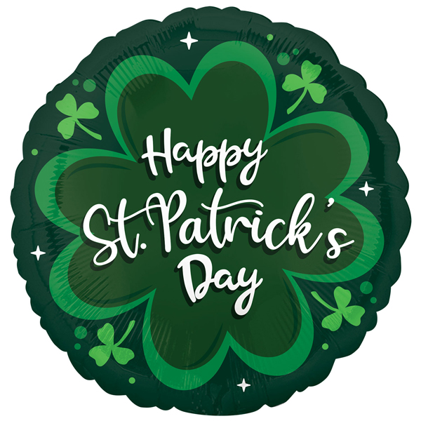 (image for) 18" St Patrick's Day Green Foil Balloons
