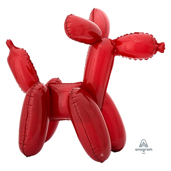 (image for) 16" Red Balloon Dog Multi Air Fill Balloons